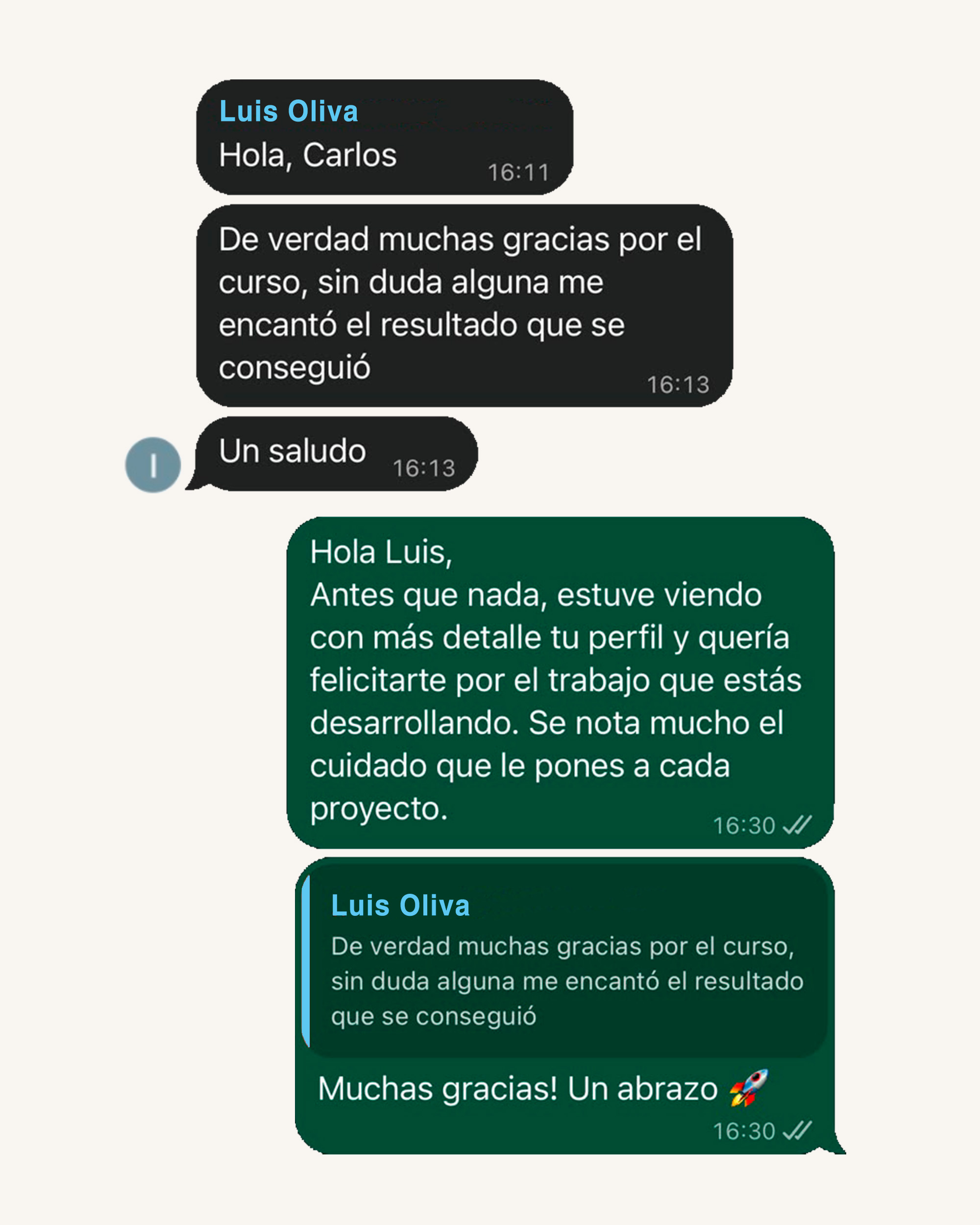 ¿Qué comentan nuestros alumnos? — 4